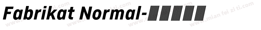 Fabrikat Normal字体转换